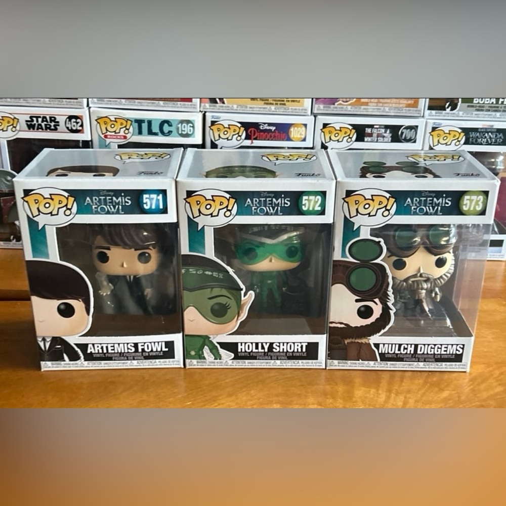 Funko Pop! Artemis Fowl Lot of 3 complete set